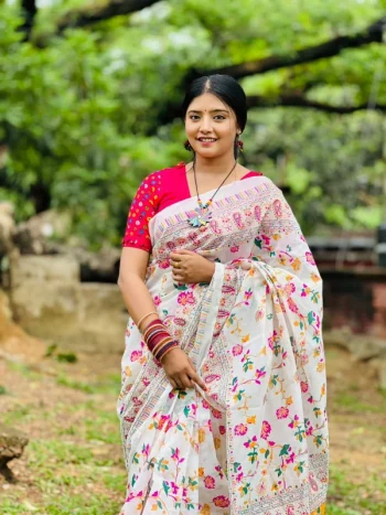 প্রিমিয়াম হাফ সিল্ক শাড়ি