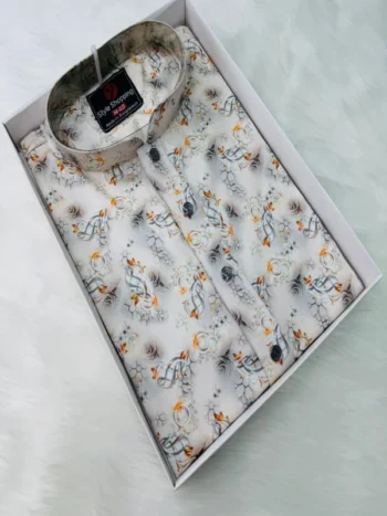 Premium Quality Digital Print Punjabi (ক্রিম কালার)